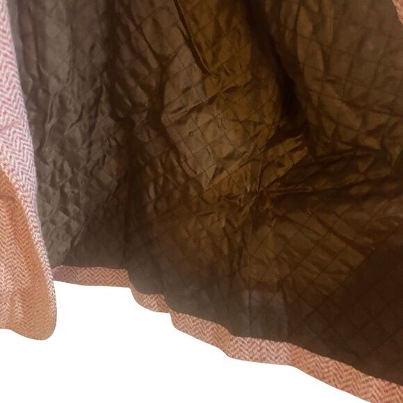 NILS women's purple/pink tweed blazer embroidered floral details removable hood - Picture 6 of 7